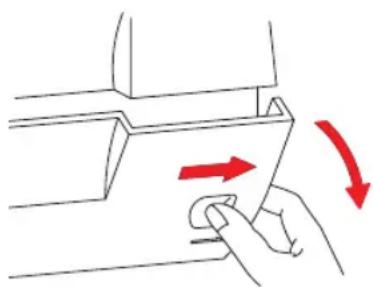 MIO STAR Overlock DF 12 - Einfädeln: Abdeckung öffnen - 1
