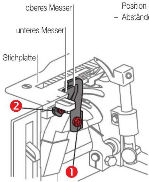 MIO STAR Overlock DF 12 - Unteres Messer auswechseln - 1