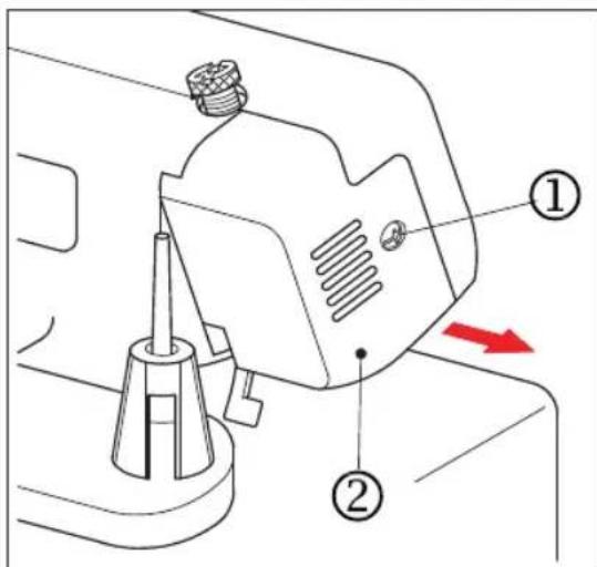 MIO STAR Overlock DF 12 - Unteres Messer auswechseln - 3