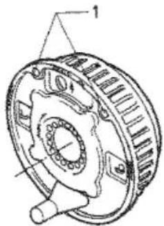Technical diagram of a mechanical gear assembly with labeled components