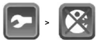 Two gray square icons: a wrench symbol and a crossed-out circle with a person and crossed-out cross, indicating no change or prohibition.