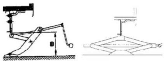 Technical diagram showing mechanical assembly with labeled dimensions and a cross-sectional view of a structural component.