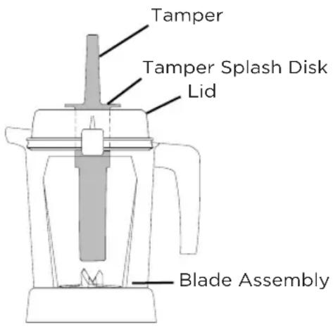 Tamper Tamper Splash Disk Lid Blade Assembly