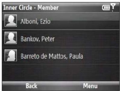 Inner Circle - Member Alboni, Ezio Bankov, Peter Barreto de Mattos, Paula Back Menu