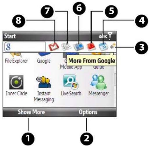 Start File Explorer Google More From Google Mobile App Guide Inner Circle Instant Messaging Live Search Messenger Show More Options 1 2 3 4 5 6 7 8 abc Y