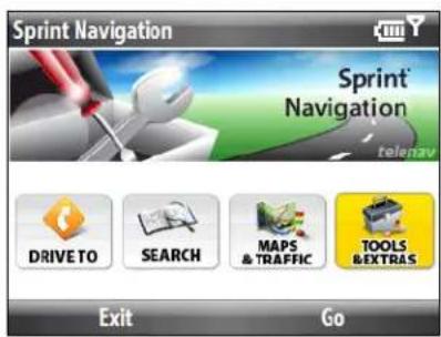 Sprint Navigation Sprint Navigation televay DRIVE TO SEARCH MAPS & TRAFFIC TOOLS & EXTRAS Exit Go
