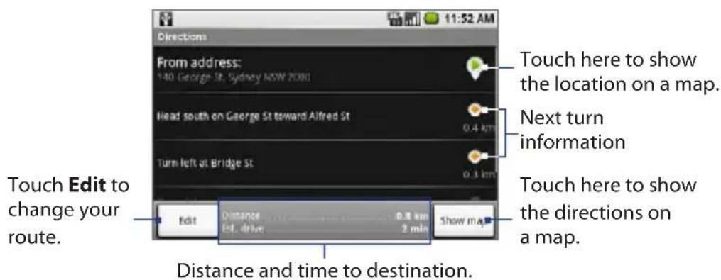 Directions From address: 140 George St, Sydney NSW 2000 Head south on George St toward Alfred St Turn left at Bridge St Touch Edit to change your route. Distance Est. driver 0.8 km 2 min Distance and time to destination. Touch here to show the location on a map. Next turn information Touch here to show the directions on a map. Edit Show map