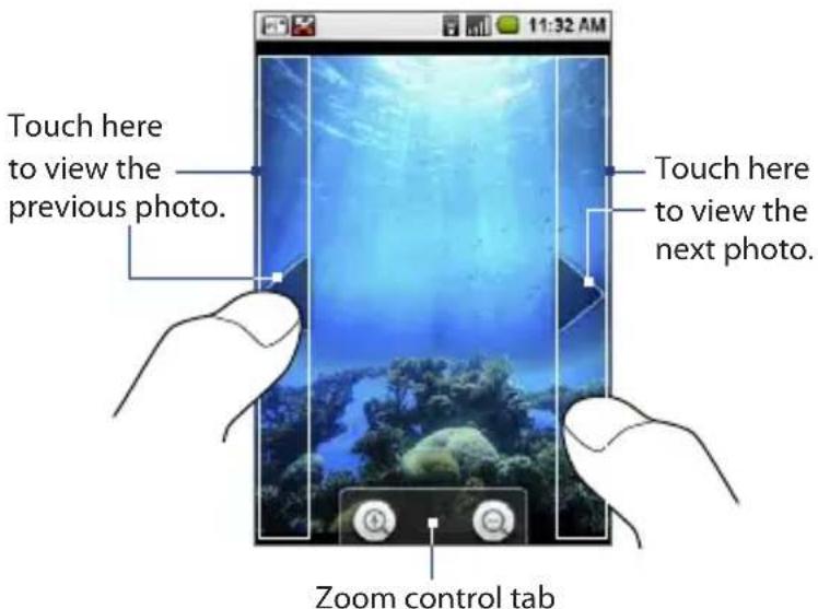 Touch here to view the previous photo. Touch here to view the next photo. Zoom control tab