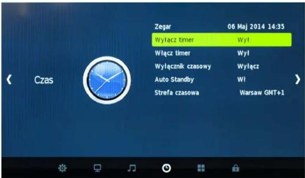 Cabletech URZ4024 - MENU CZAS - 1