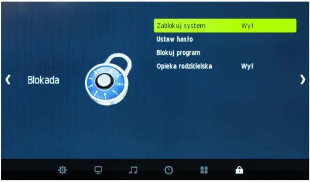 Cabletech URZ4024 - MENU BLOKADA - 1