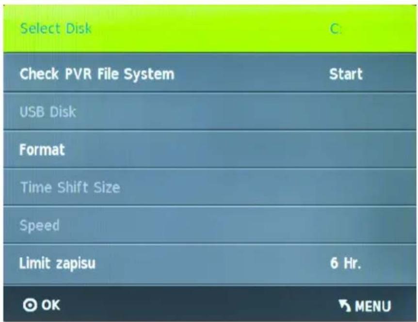 Cabletech URZ4024 - MENU OPCJE - 2