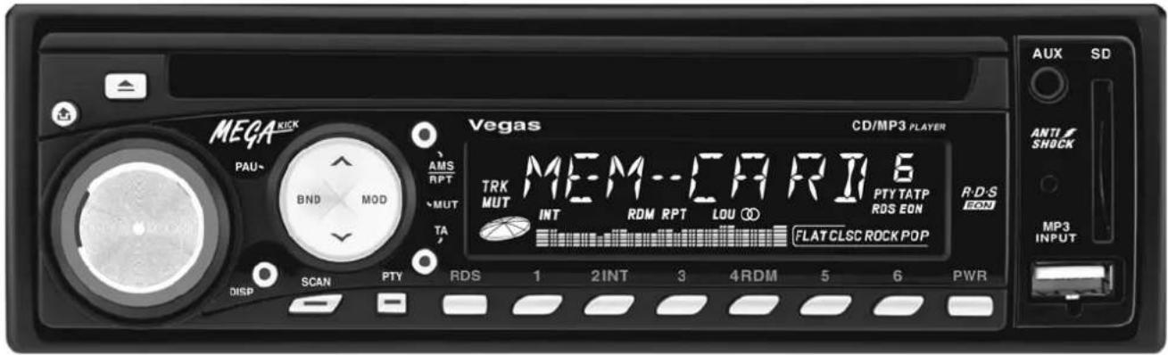 Megakick Vegas - Autoradio mit CD- & MP3-Spieler „Megakick Vegas“ - 1