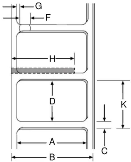 Datamax-O'neil I-Class Mark II - Zulässiges Druckmaterial - 2