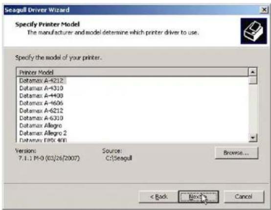 Datamax-O'neil I-Class Mark II - Installation des Windows-Treibers: - 2
