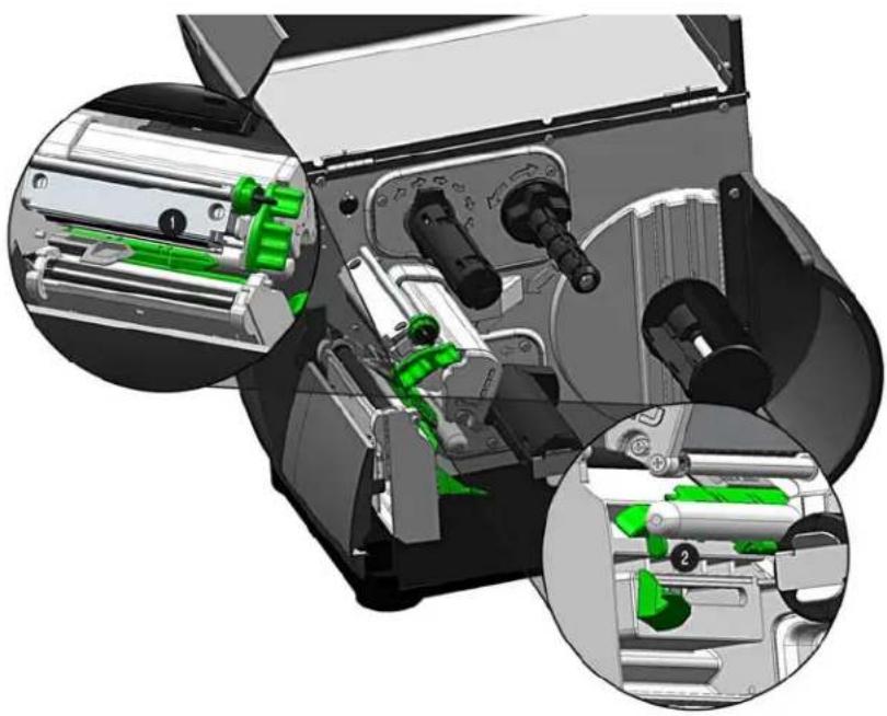 Datamax-O'neil I-Class Mark II - Anpassen des Materialsensors - 1
