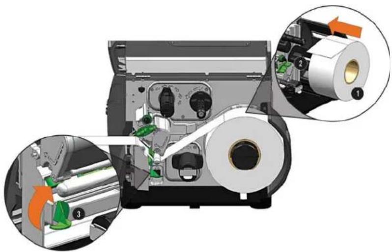 Datamax-O'neil I-Class Mark II - Einlegen von Druckmaterial - 2