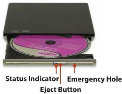 SAMSUNG NP-NF110 - Inserting and Ejecting a CD - 1
