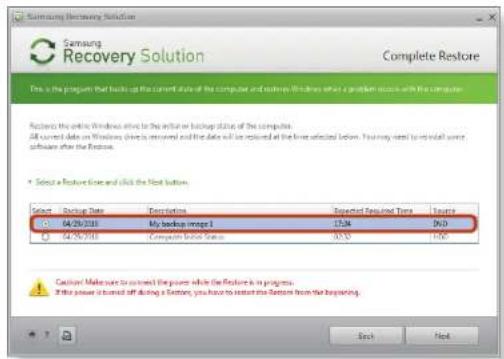 SAMSUNG NP-NF110 - - When backing up to another drive - 1