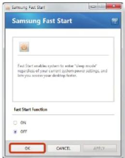 SAMSUNG NP-NF110 - Using Fast Start - 1