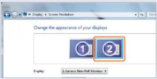 SAMSUNG NP-NC10P - Adjusting the resolution of the auxiliary display device (Monitor Number 2) - 1