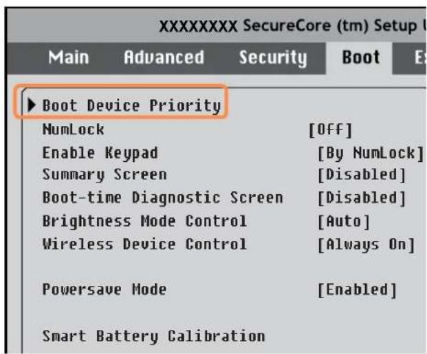 SAMSUNG NP-NB30 - Changing the Boot Priority - 1
