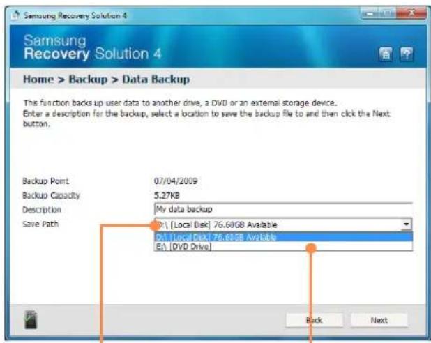 SAMSUNG NP-NB30 - - Data Backup - 2
