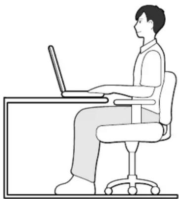 SAMSUNG NP-NB30 - Adjust the heights of desks and chairs appropriate to your height. - 1