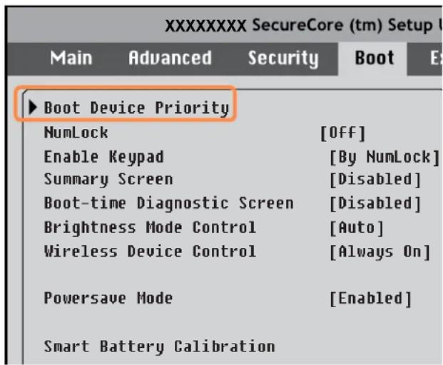 SAMSUNG NP-N220P - Changing the Boot Priority - 1