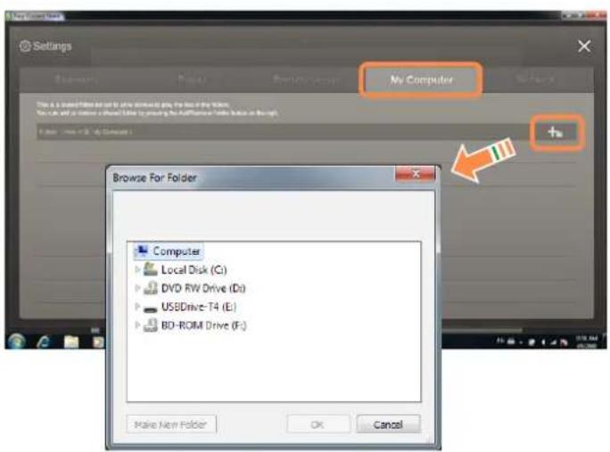 SAMSUNG NP-N220P - Adding shared content on your computer - 1