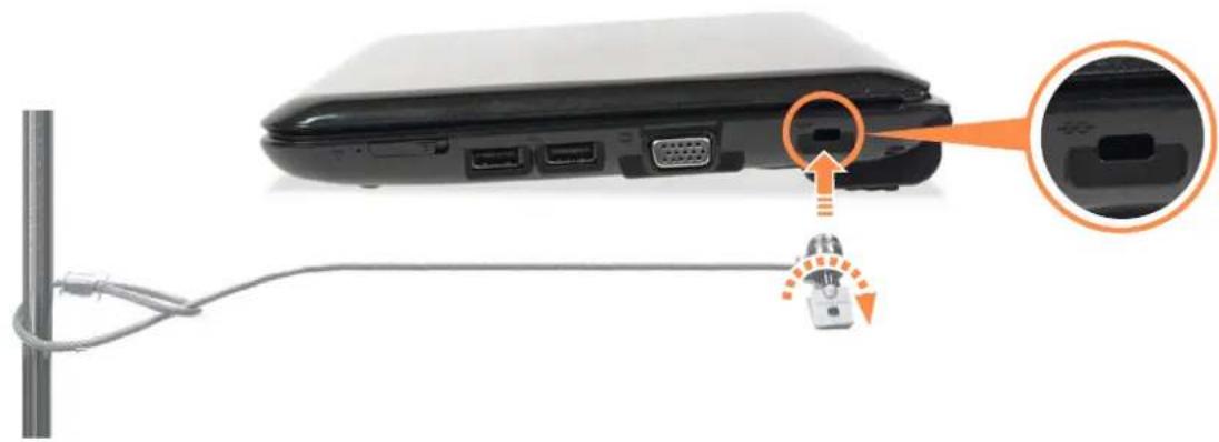 SAMSUNG NP-N220P - Using the Security Lock Port - 1