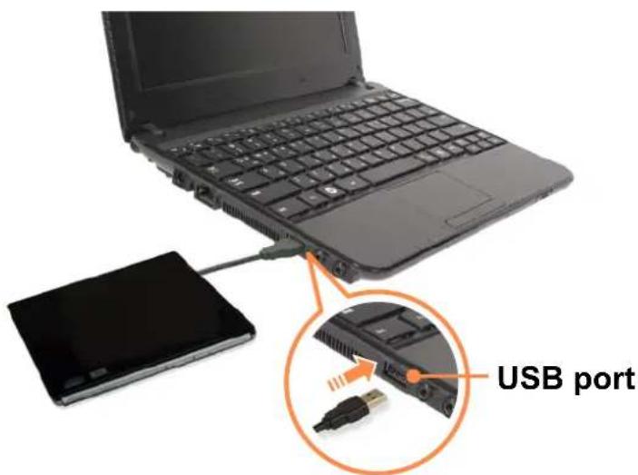 SAMSUNG NP-N220P - Connecting the CD Drive - 1