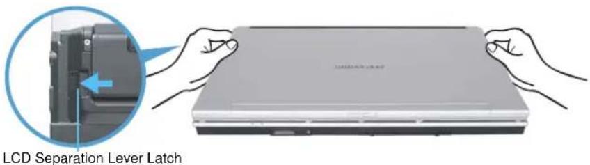SAMSUNG NP-M70 - Separating the LCD Panel - 1