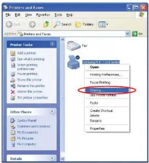 SAMSUNG NP-M70 - Step 1. Configuring Printer Sharing - 1