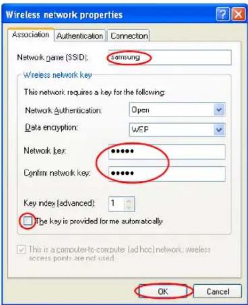 SAMSUNG NP-M70 - Step 1. Setting up a computer-to-computer network - 3