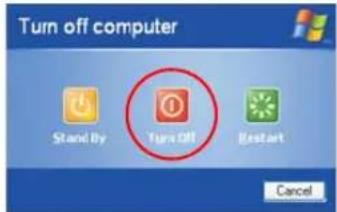 SAMSUNG NP-M70 - To turn off the computer - 2