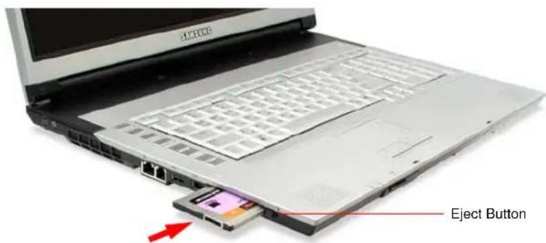 SAMSUNG NP-M70 - To insert a PCMCIA card - 3