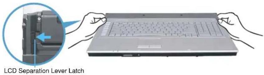 SAMSUNG NP-M70 - Installing the LCD Panel onto the System - 1