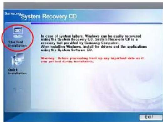 SAMSUNG NP-M70 - Reinstalling Windows - 1