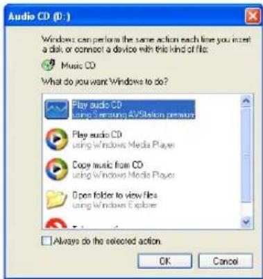 SAMSUNG NP-M50 - Playing an Audio CD - 1