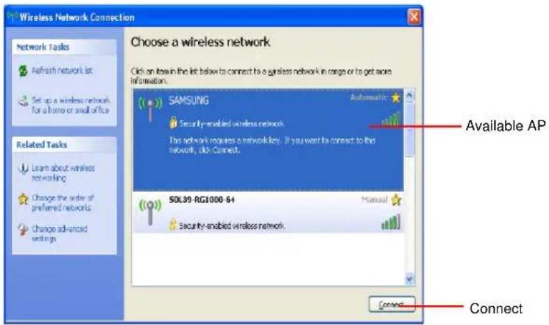 SAMSUNG NP-M50 - Wireless LAN AP Connection Procedures - 1