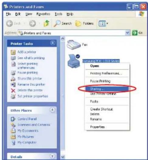 SAMSUNG NP-M50 - Step 1. Configuring Printer Sharing - 1