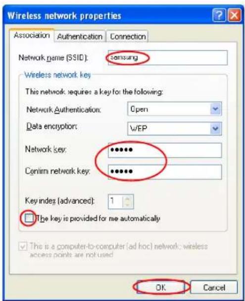 SAMSUNG NP-M50 - Step 1. Setting up a computer-to-computer network - 3