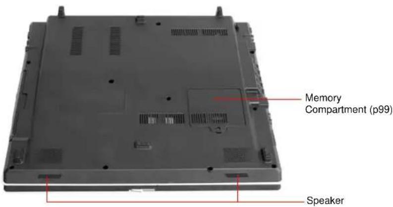 SAMSUNG NP-G10 - Bottom View - 1