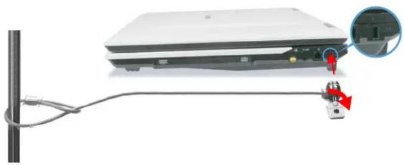 SAMSUNG NP-G10 - Using the Security Lock Port - 1