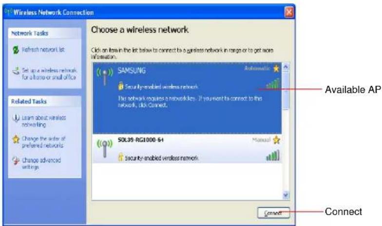 SAMSUNG NP-G10 - Wireless LAN AP Connection Procedures - 1