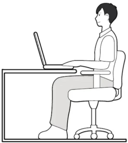 SAMSUNG NP-E372CE - Adjust the heights of desks and chairs appropriate to your height. - 1