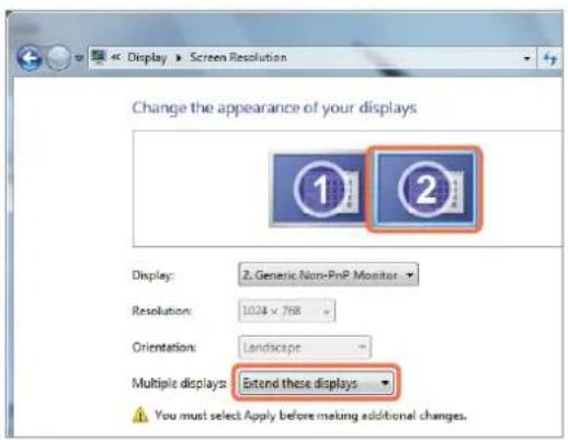 SAMSUNG NP-E372CE - Selecting Dual View - 1