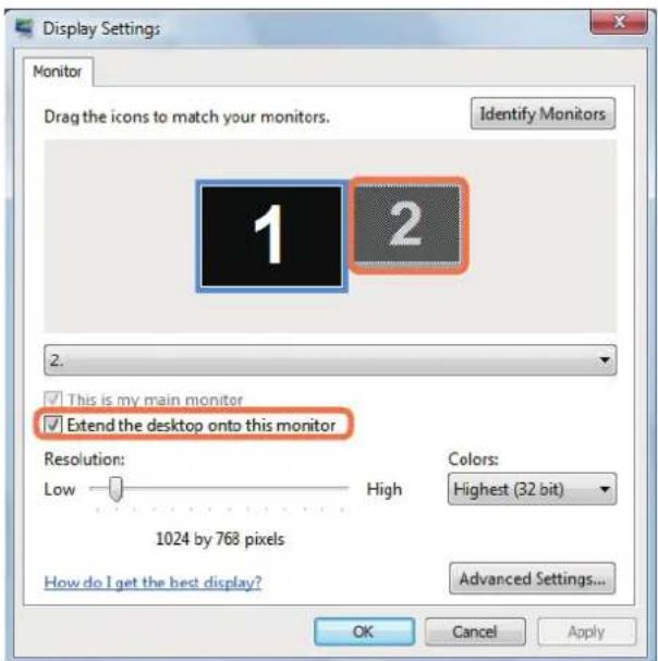 SAMSUNG NP-E372CE - Selecting Dual View - 2