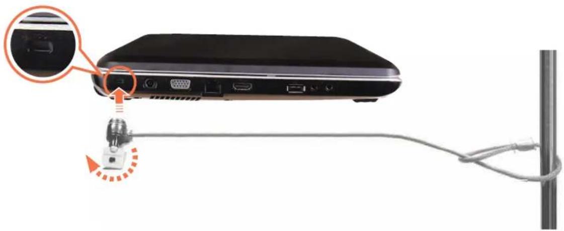 SAMSUNG NP-E372CE - Using the Security Lock Port - 1