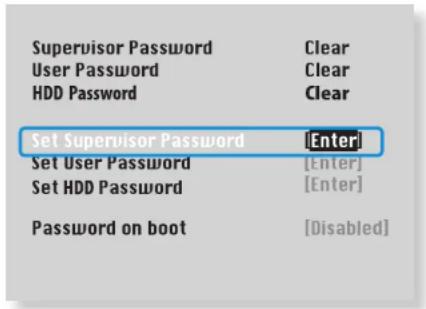 SAMSUNG NP-E3520I - Setting a Supervisor Password - 1